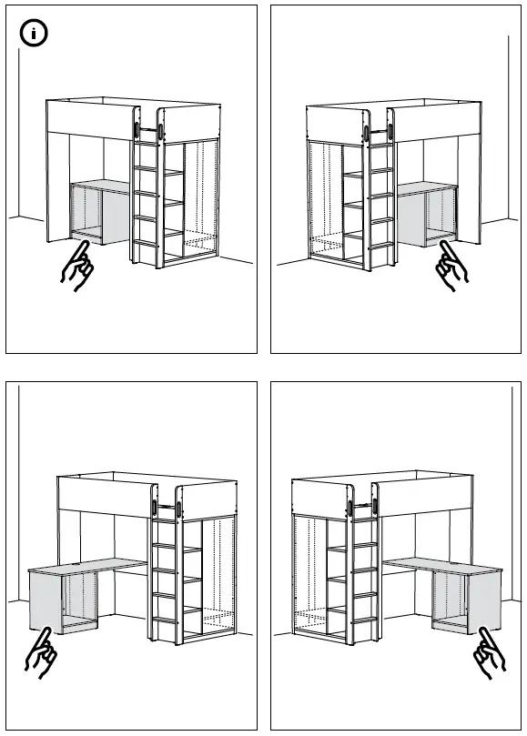 IKEA-504-540-36-SMÅSTAD-Loft-Bed-Frame-with-Desk-and-Storage-fig- (3)