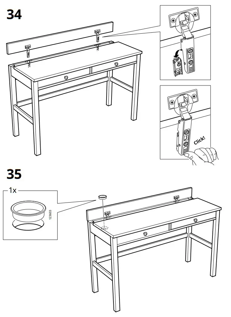 IKEA 903.632.23 HEMNES Desk with 2 Drawers - fig 19