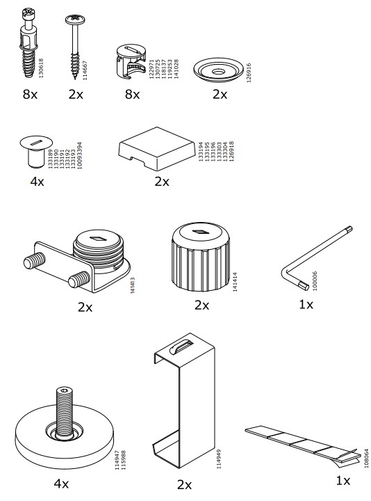 IKEA AA-1272028-9 Besta Frame White 60x20x38 cm - fig 1