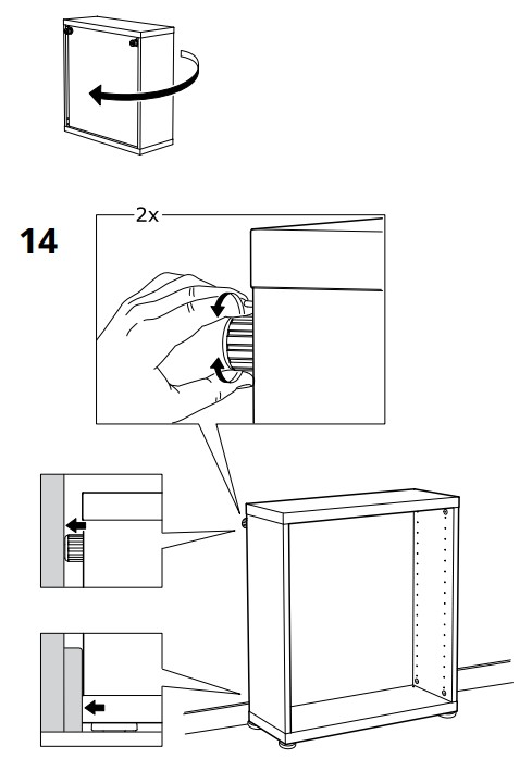 IKEA AA-1272028-9 Besta Frame White 60x20x38 cm - fig 13