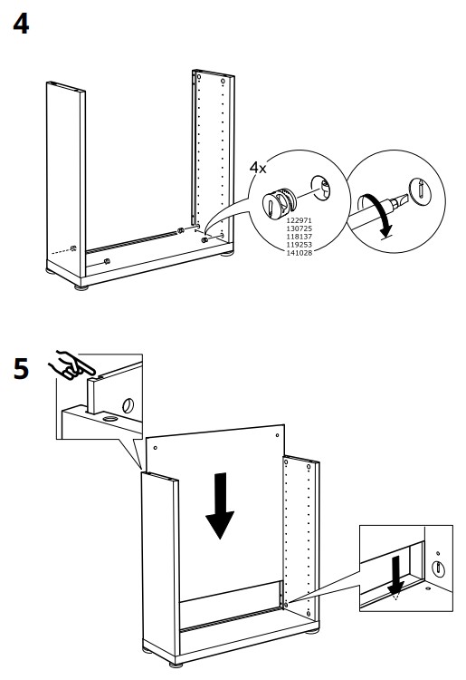 IKEA AA-1272028-9 Besta Frame White 60x20x38 cm - fig 5