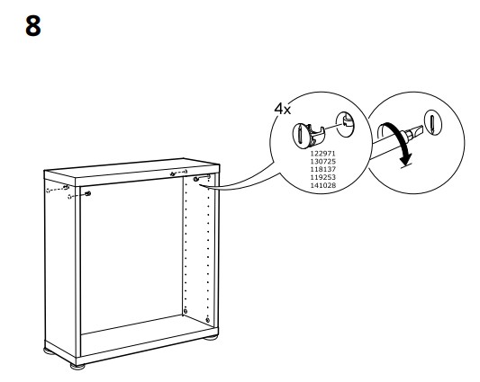 IKEA AA-1272028-9 Besta Frame White 60x20x38 cm - fig 8