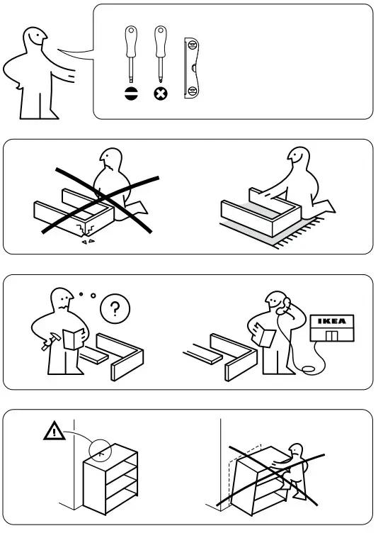 IKEA AA-1272028-9 Besta Frame White 60x20x38 cm - fig