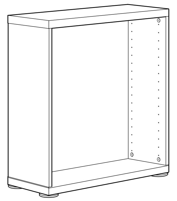 IKEA AA-1272028-9 Besta Frame White 60x20x38 cm