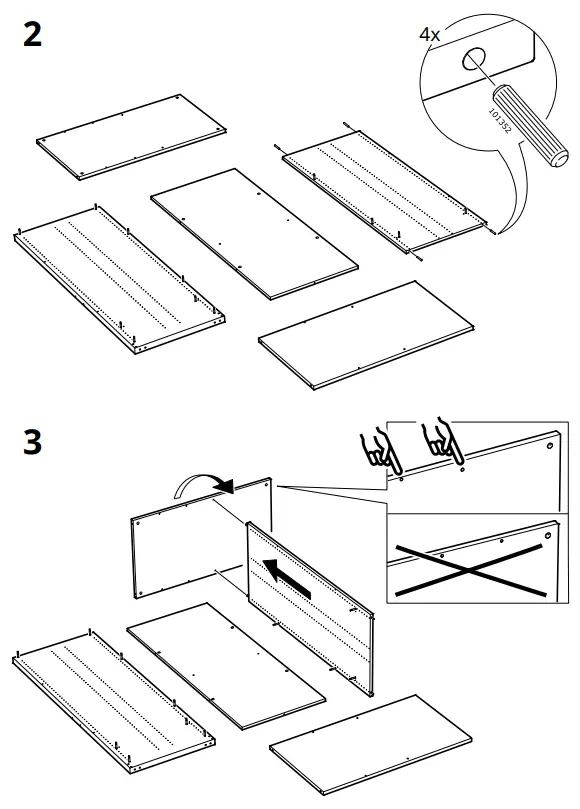 IKEA AA-2236469-2 SMÅSTAD Loft Bed Frame W Desk and Storage - Fig 18