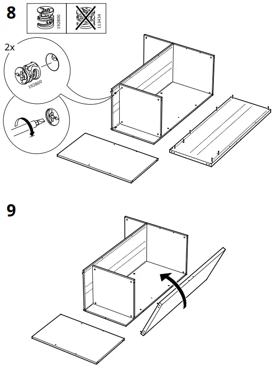 IKEA AA-2236469-2 SMÅSTAD Loft Bed Frame W Desk and Storage - Fig 8