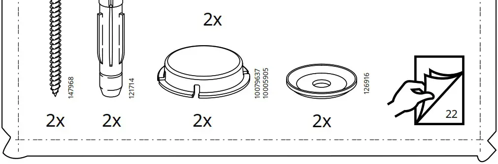 IKEA AA 2279317 2 Idanaes High Cabinet with Glass Doors and 1 Drawer - Product Overview 11