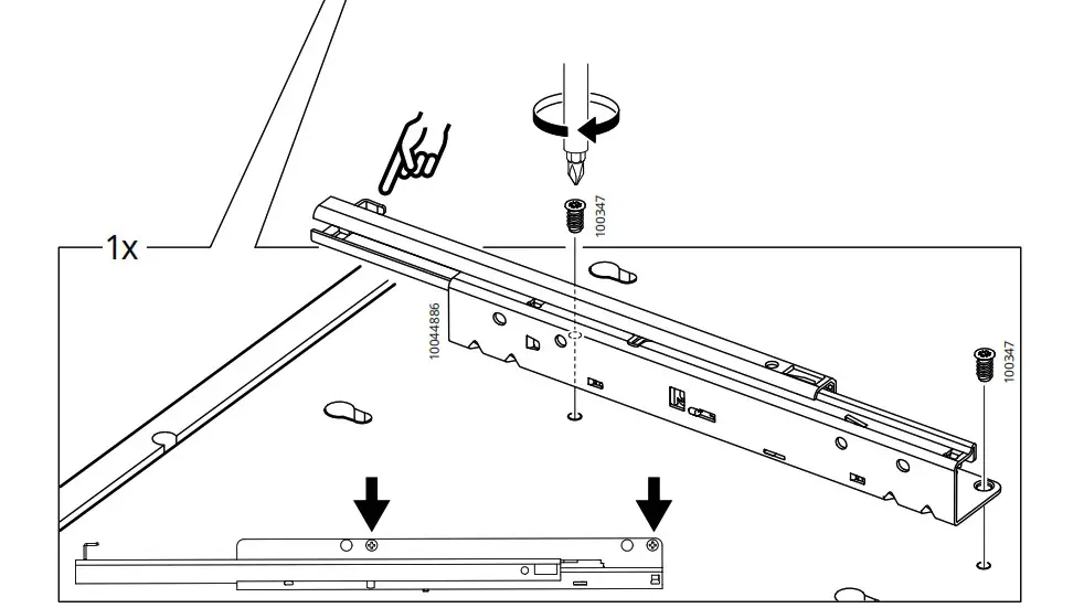 IKEA AA 2279317 2 Idanaes High Cabinet with Glass Doors and 1 Drawer - Product Overview 15