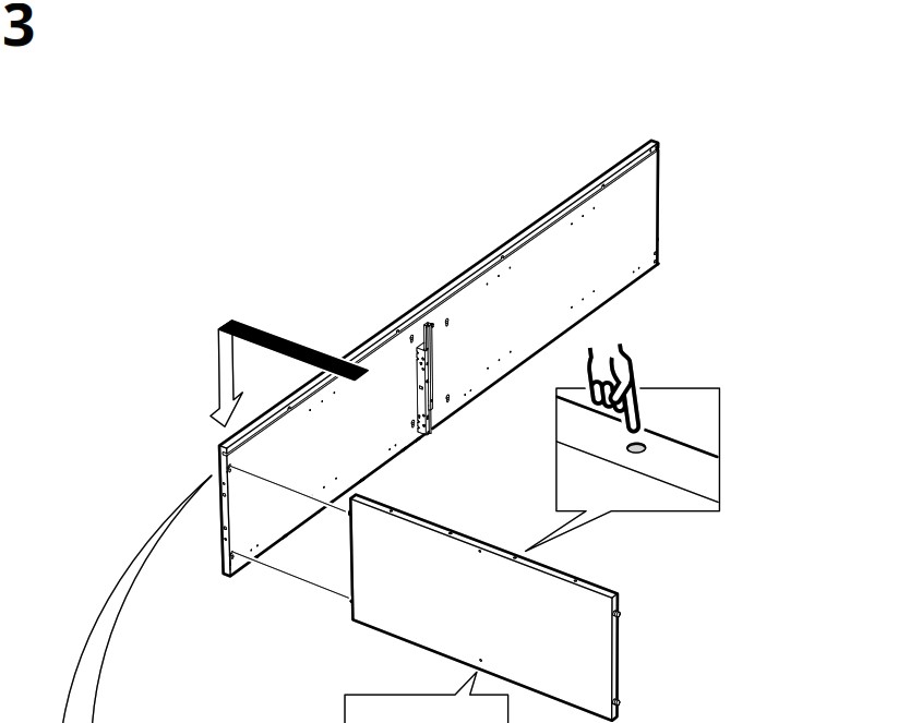 IKEA AA 2279317 2 Idanaes High Cabinet with Glass Doors and 1 Drawer - Product Overview 16