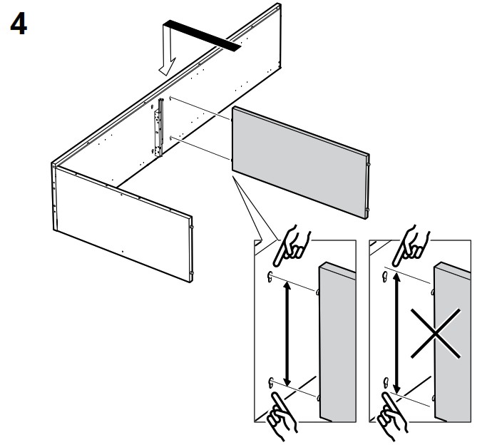 IKEA AA 2279317 2 Idanaes High Cabinet with Glass Doors and 1 Drawer - Product Overview 18