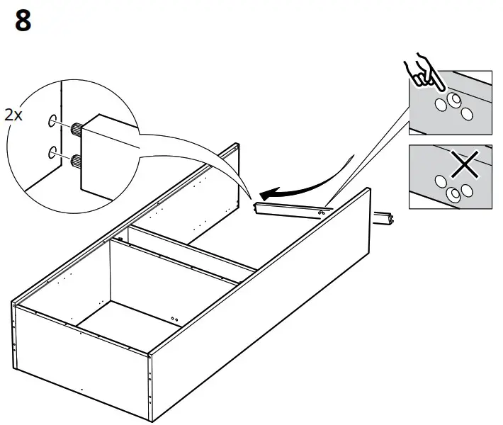 IKEA AA 2279317 2 Idanaes High Cabinet with Glass Doors and 1 Drawer - Product Overview 24