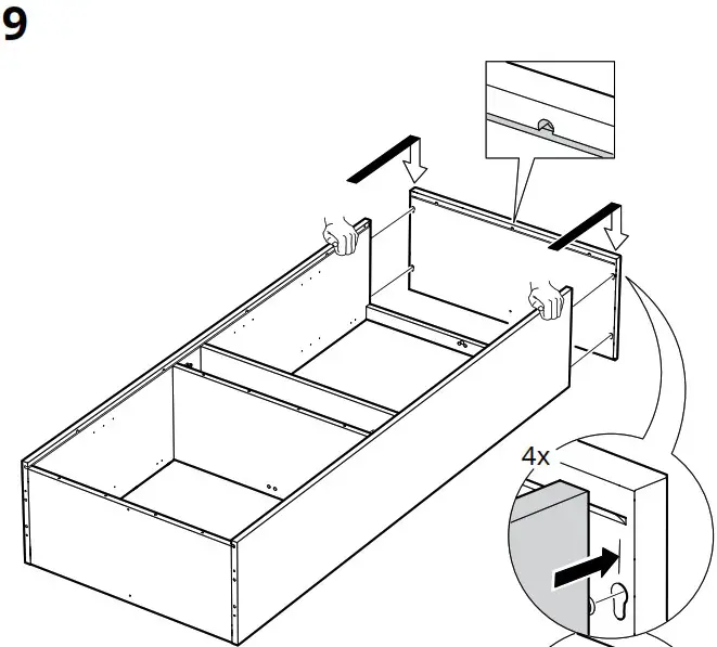 IKEA AA 2279317 2 Idanaes High Cabinet with Glass Doors and 1 Drawer - Product Overview 25