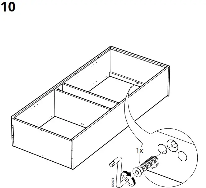 IKEA AA 2279317 2 Idanaes High Cabinet with Glass Doors and 1 Drawer - Product Overview 27