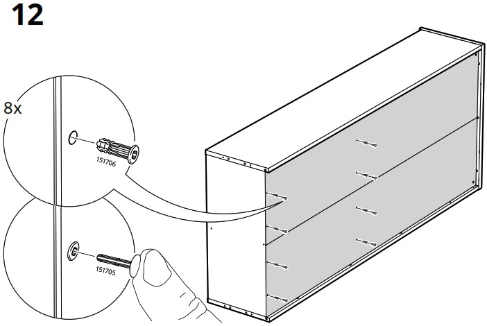 IKEA AA 2279317 2 Idanaes High Cabinet with Glass Doors and 1 Drawer - Product Overview 29
