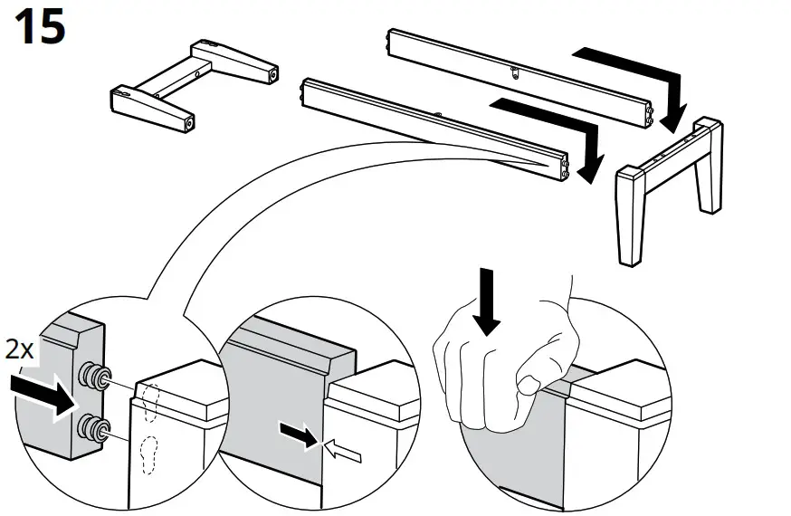 IKEA AA 2279317 2 Idanaes High Cabinet with Glass Doors and 1 Drawer - Product Overview 32