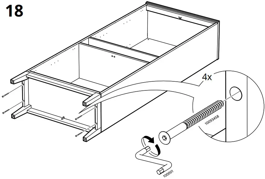 IKEA AA 2279317 2 Idanaes High Cabinet with Glass Doors and 1 Drawer - Product Overview 35