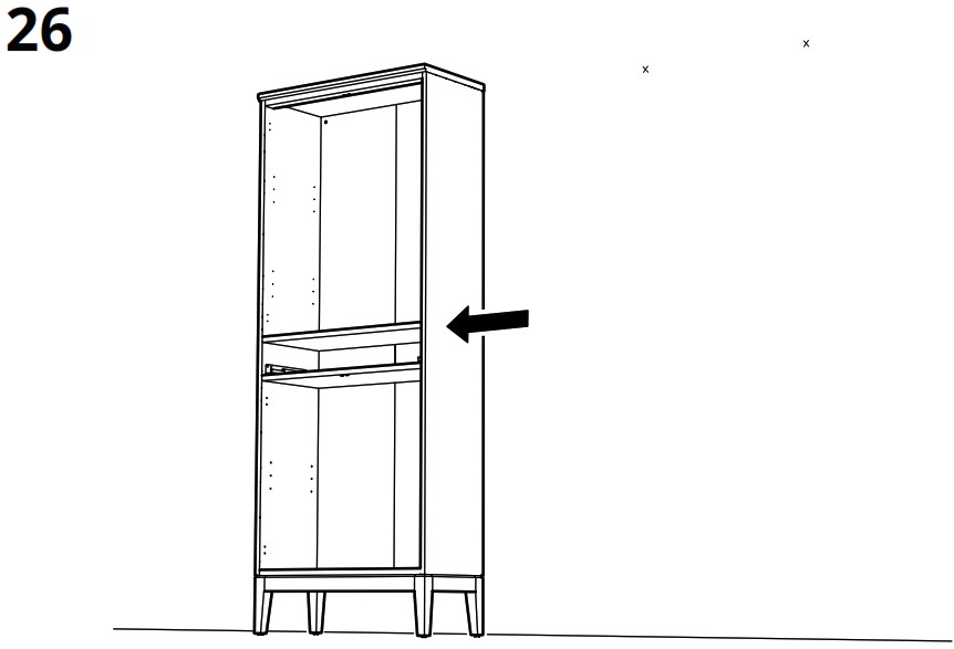 IKEA AA 2279317 2 Idanaes High Cabinet with Glass Doors and 1 Drawer - Product Overview 47