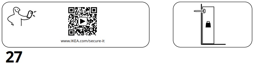 IKEA AA 2279317 2 Idanaes High Cabinet with Glass Doors and 1 Drawer - Product Overview 48