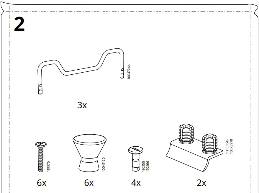 IKEA AA 2279317 2 Idanaes High Cabinet with Glass Doors and 1 Drawer - Product Overview 7