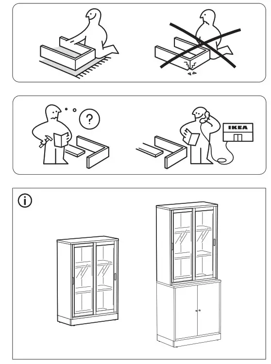 IKEA AA-2341518-2 TONSTAD Cabinet with Doors - fig 1