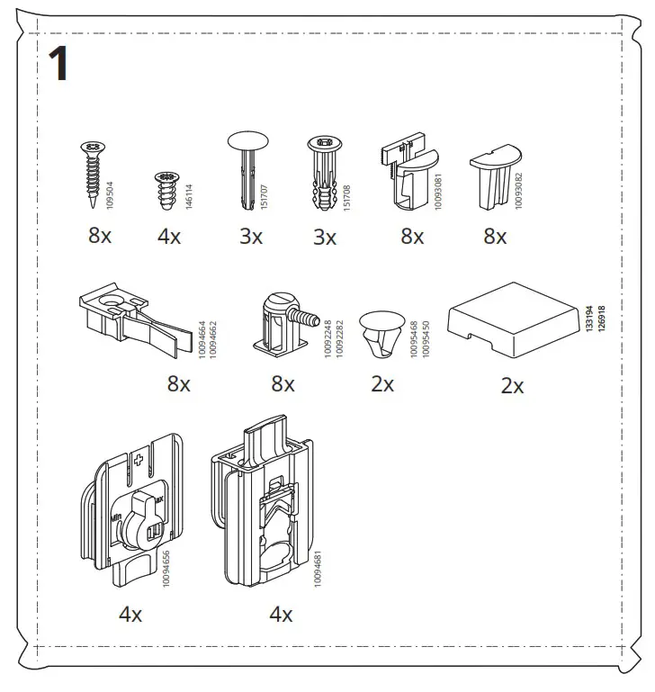 IKEA AA-2341518-2 TONSTAD Cabinet with Doors - fig 2