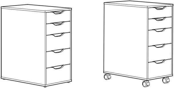 IKEA ALEX Drawer Unit White A0