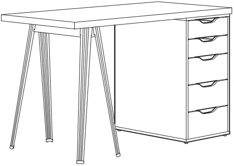 IKEA ALEX Drawer Unit White A1