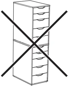 IKEA ALEX Drawer Unit White B0