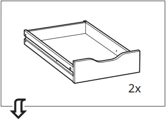 IKEA ALEX Drawer Unit White B15a
