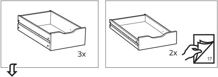 IKEA ALEX Drawer Unit White B9a