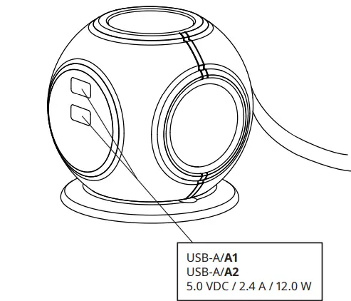 IKEA-E2305-CN3W2U-HAGSTA-Socket-with-2-USB-Ports-FIG-1