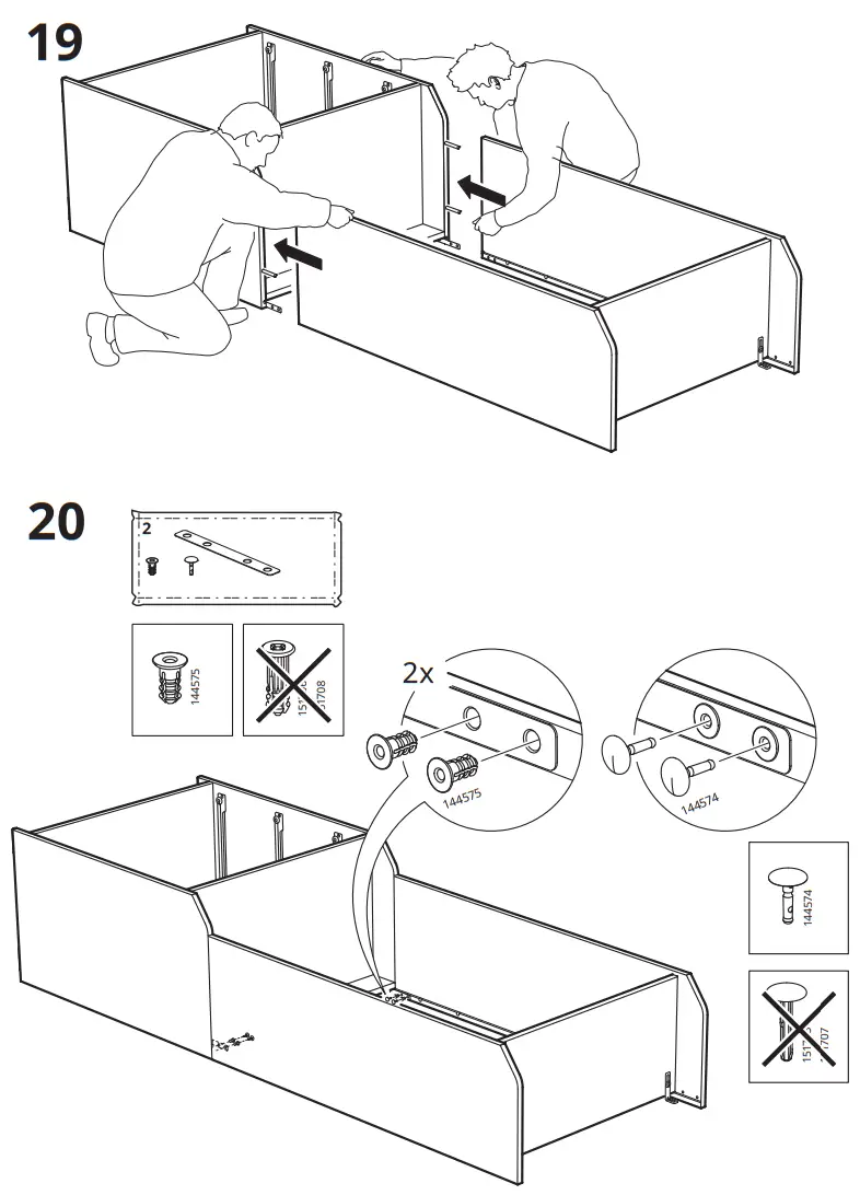 IKEA HAUGA Storage Combination White - Feager17