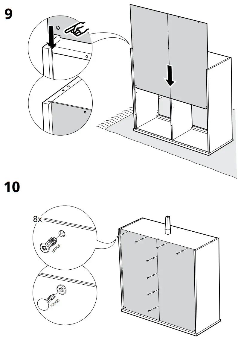 IKEA IDANÄS 4 Drawer Chest Stained - fig 12