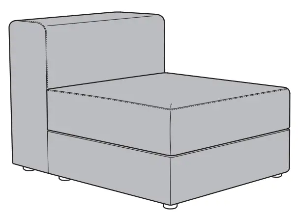 IKEA JÄTTEBO 1,5-Seat Module With Storage