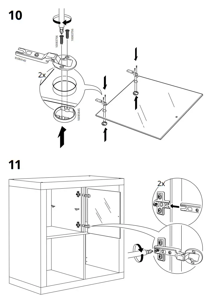 IKEA KALLAX Glass Door Cabinet - fig 16