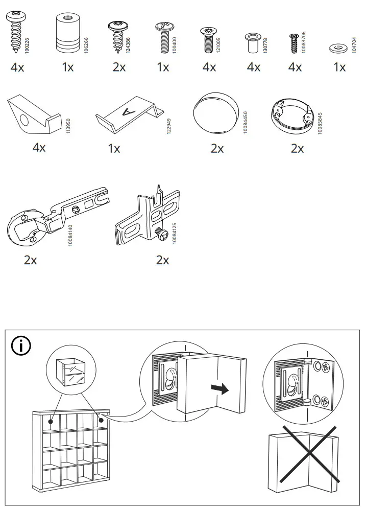 IKEA KALLAX Glass Door Cabinet - fig 2