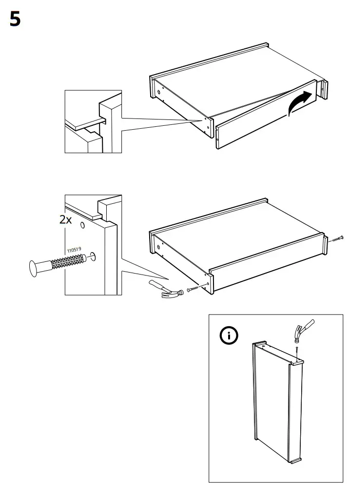 IKEA MICKE Corner Workstation White 100x142 cm - IKEA MICKE Corner Workstation White 100x142 cm - fig 5