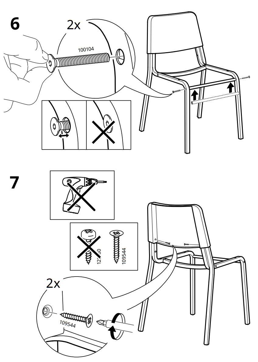 IKEA TEODORES Chair White - fig 7