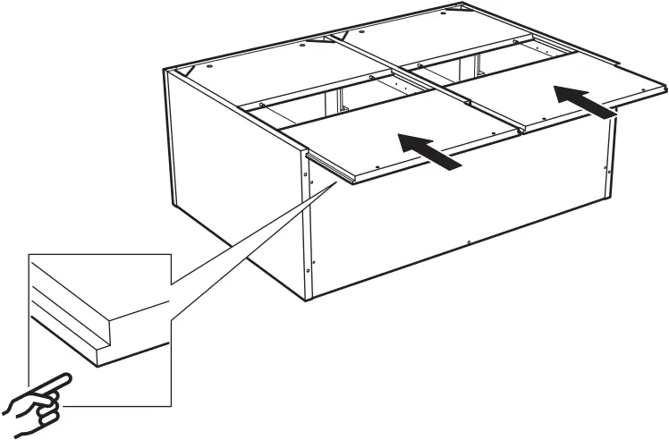 IKEA TONSTAD Sideboard Oak Veneer 121x47x90 cm - c14