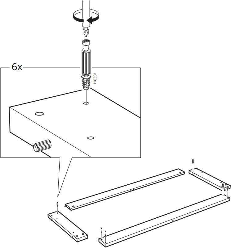 IKEA TONSTAD Sideboard Oak Veneer 121x47x90 cm - c19