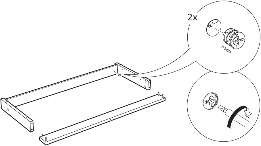 IKEA TONSTAD Sideboard Oak Veneer 121x47x90 cm - c21