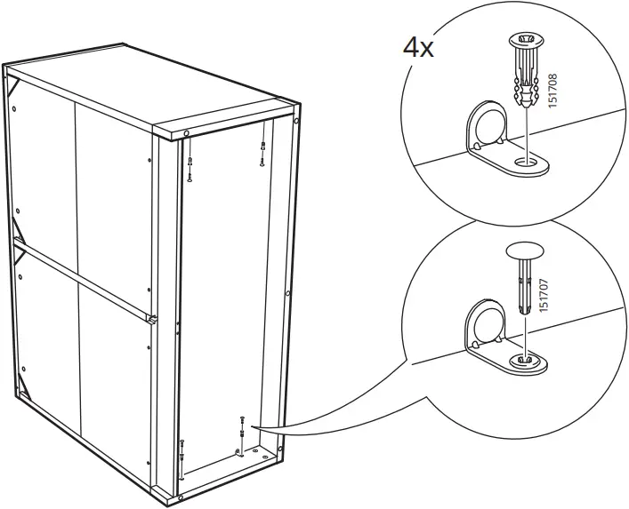 IKEA TONSTAD Sideboard Oak Veneer 121x47x90 cm - c26