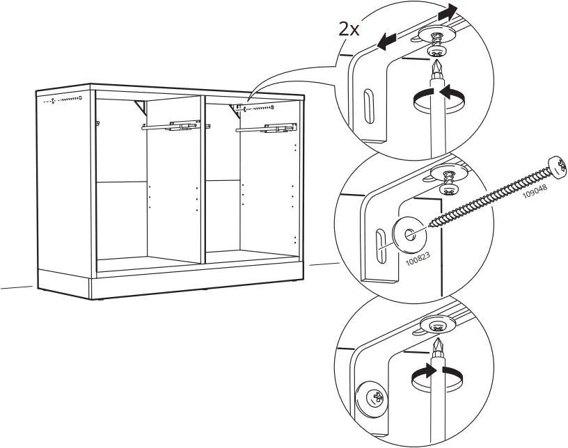 IKEA TONSTAD Sideboard Oak Veneer 121x47x90 cm - e1