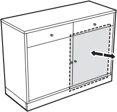 IKEA TONSTAD Sideboard Oak Veneer 121x47x90 cm - e21
