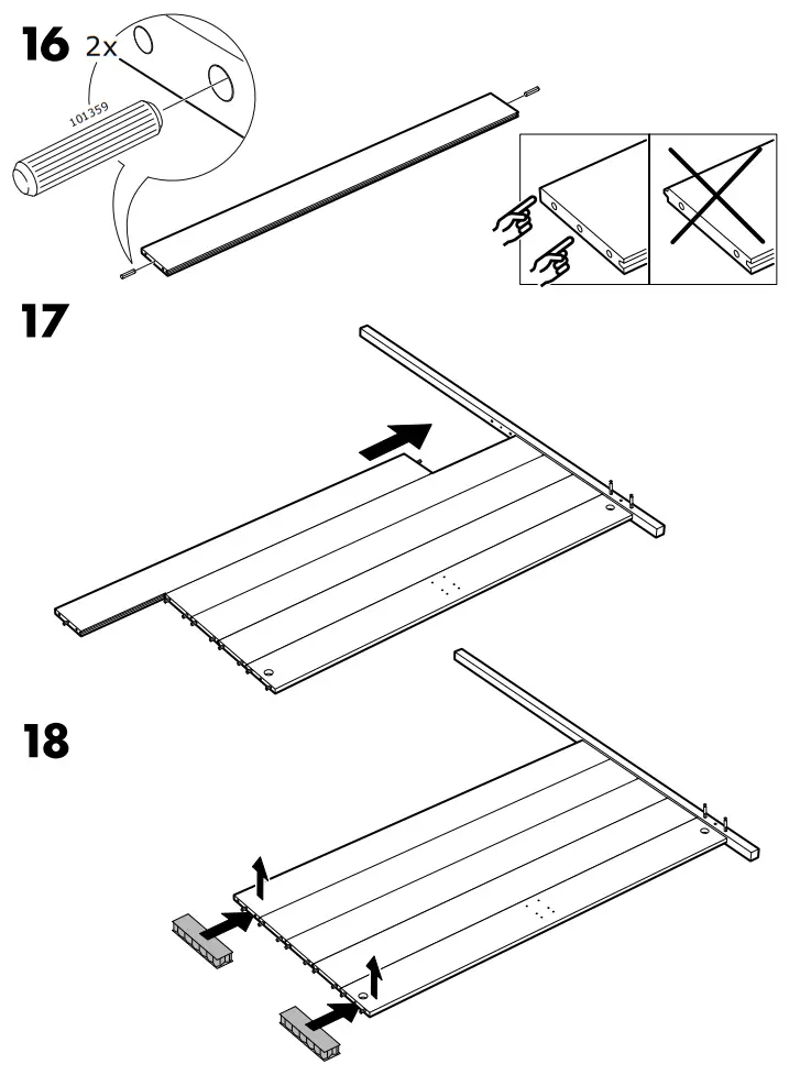 IKEA YTTERVAG Four Poster Bed Frame -Fig 10