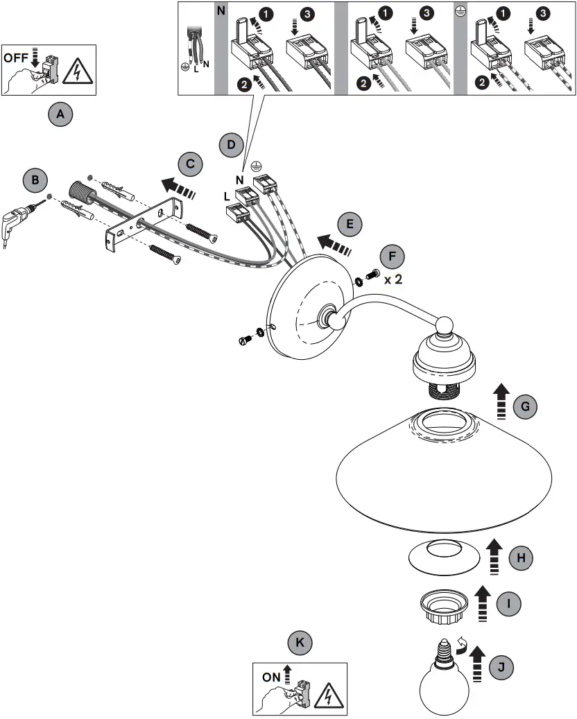 IL FANALE 212.17.OV TABIA Wall Light