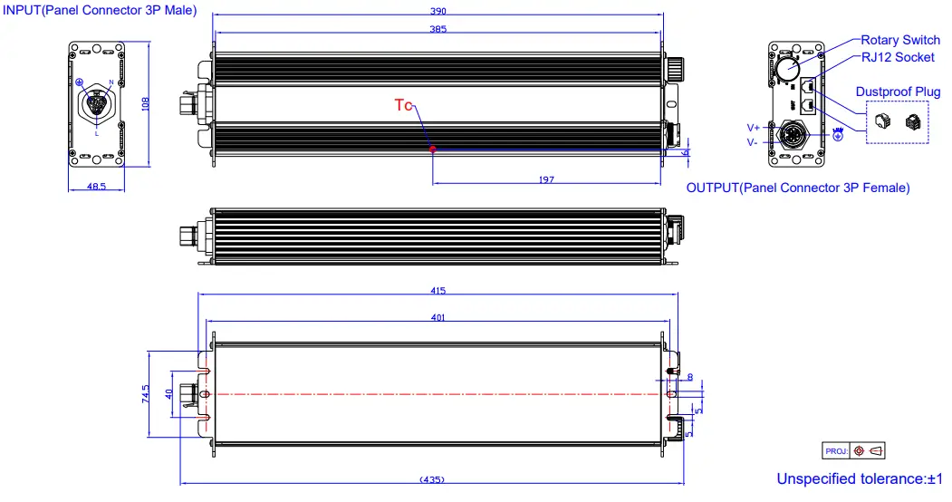INVENTRONICS SUM 760S MGR Series 760W Programmable Driver with INV Digital Dimming - Derating 20