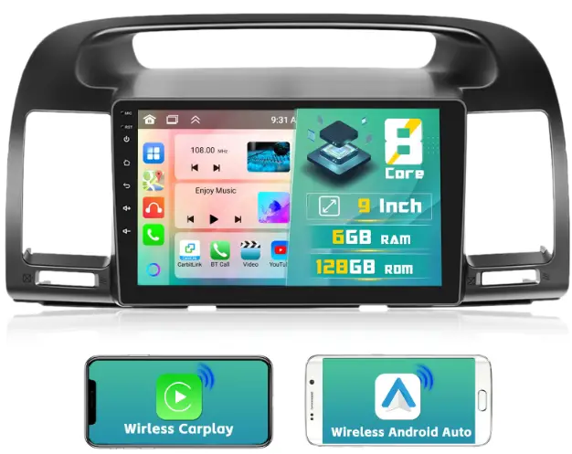 Inefala-8-Core-6G+128G-Upgrade-Android-13-Radio-Dash-Kit-for-Toyota-Camry-product-image