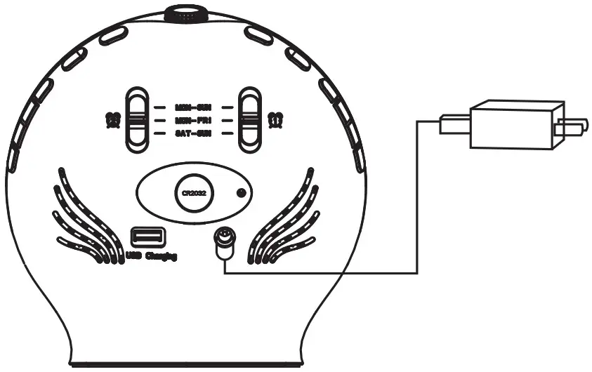 JALL CR2032 Wake Up Light - parts1