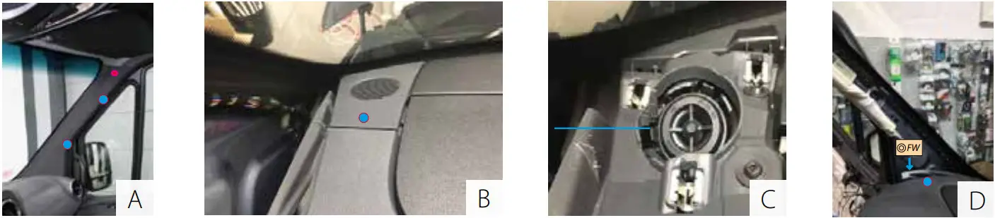 JEHNERT W907 3 Way Sound System Mercedes Sprinter - connect and mount